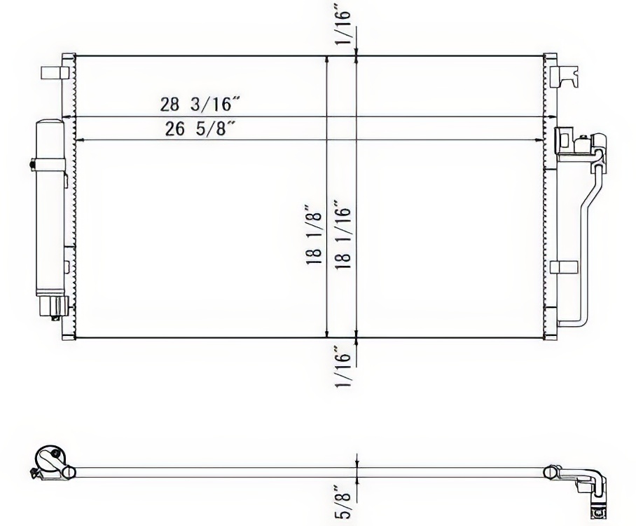 A/C Condenser 68013633AA