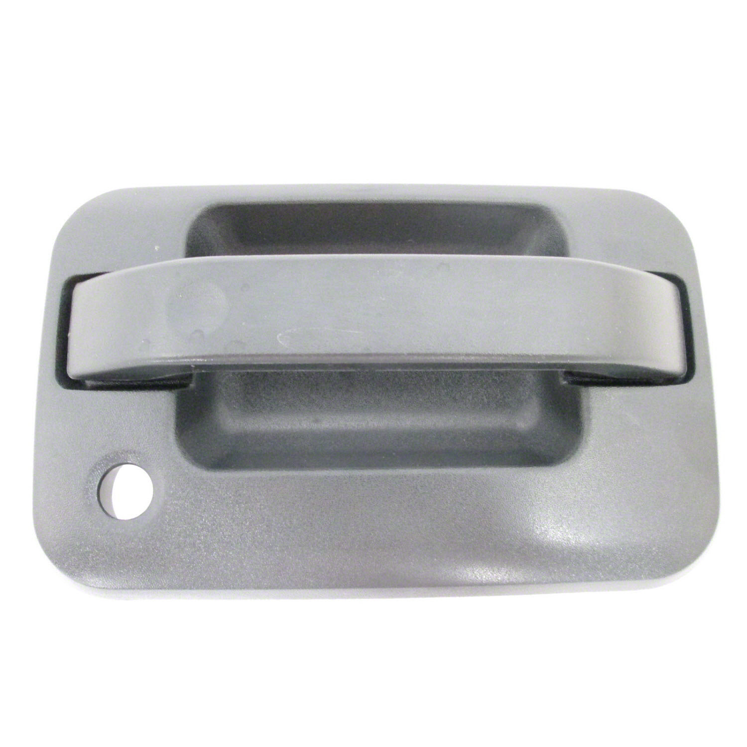 F-150 04-22/MARK LT 06-08 FRONT EXTERIOR DOOR HANDLE RH AND LH, Chrome Lever/Textured Black Housing, w/ Keyhole, (LH, w/o Keypad Hole), w/ Plastic Connector