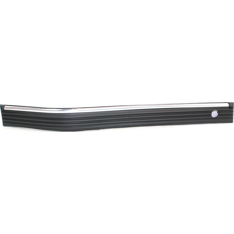 Autoelements Front Bumper Molding Trim For Chevy GMC 1988-2002 – Left & Right, Black W/ Chrome