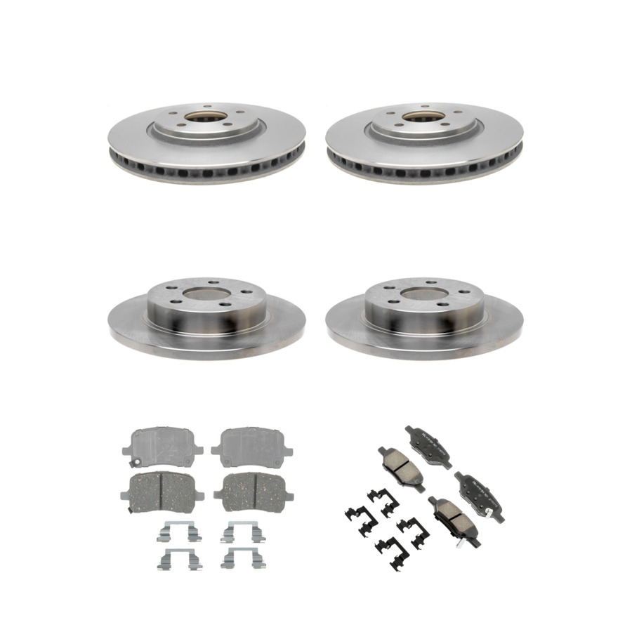 ACDelco Disc Brake Pads and Rotors Kit Front Rear For 04-07 Chevrolet Malibu