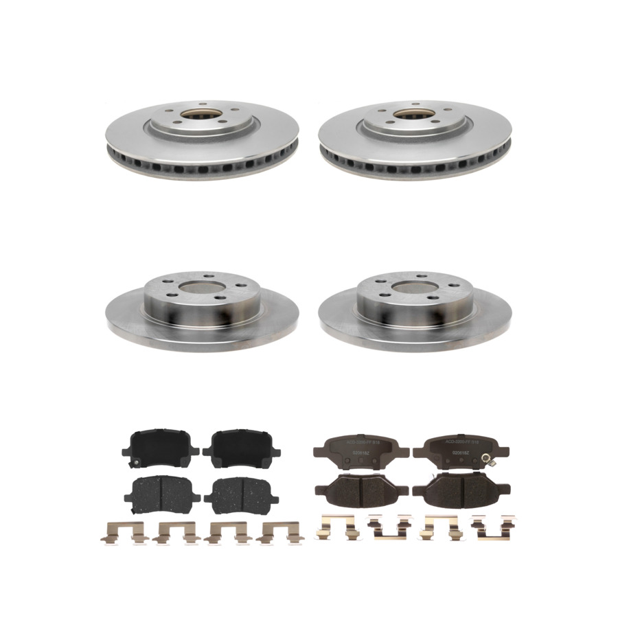 ACDelco Disc Brake Pads and Rotors Kit Front Rear For 04-07 Chevrolet Malibu