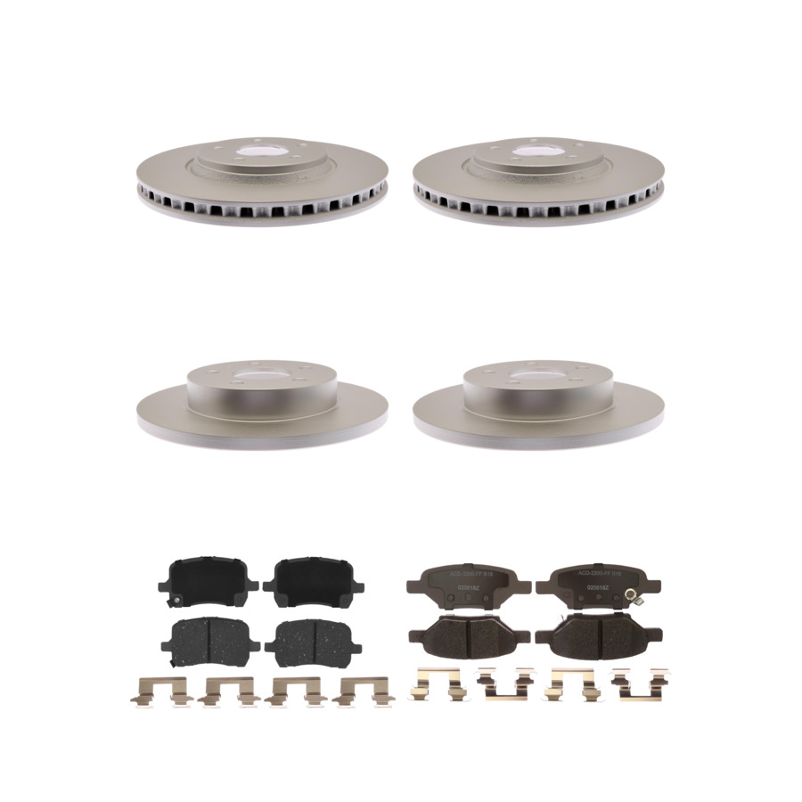 ACDelco Disc Brake Pads and Rotors Kit Front Rear For 04-07 Chevrolet Malibu