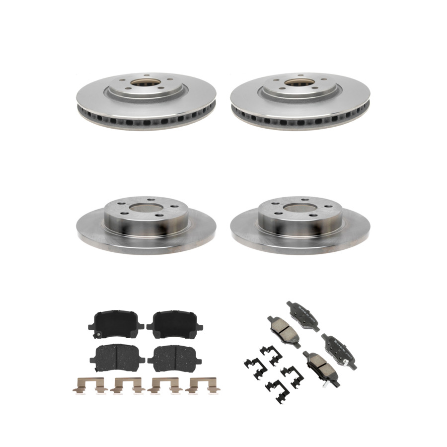 ACDelco Disc Brake Pads and Rotors Kit Front Rear For 04-07 Chevrolet Malibu