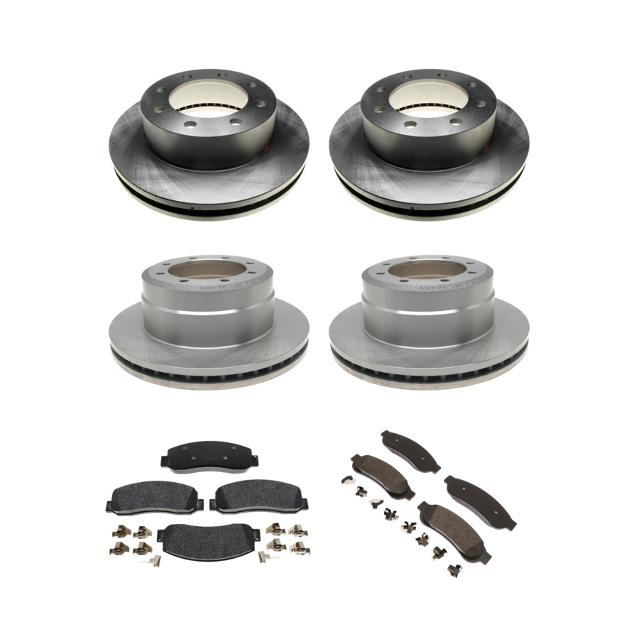 ACDelco Disc Brake Pads and Rotors Kit Front Rear For 2005-2010 Ford F-350 F-250