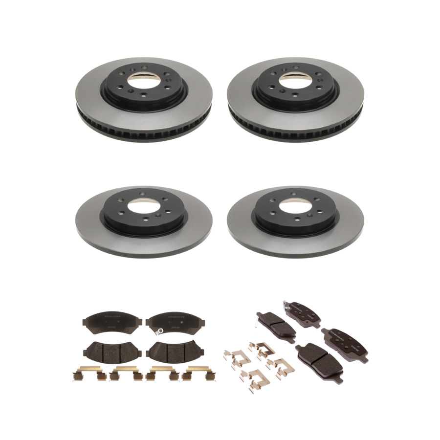 ACDelco Disc Brake Pads and Rotors Kit Front Rear For 06-09 Chevrolet Uplander