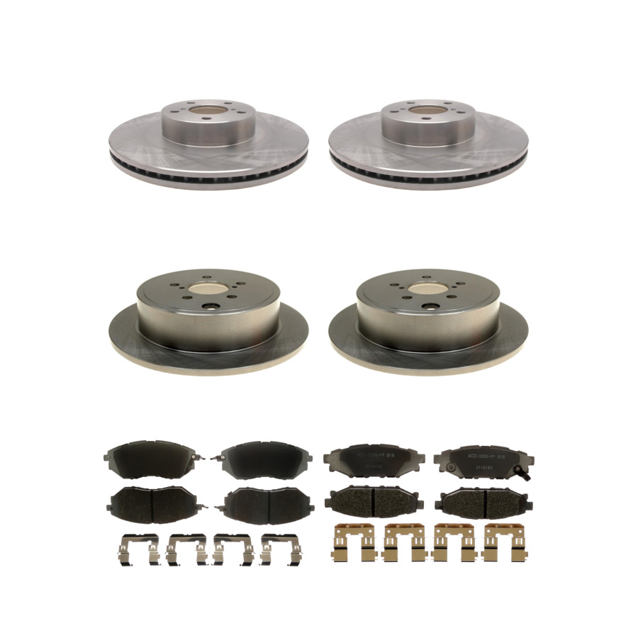 ACDelco Disc Brake Pads and Rotors Kit Front Rear For 10-14 Subaru Outback