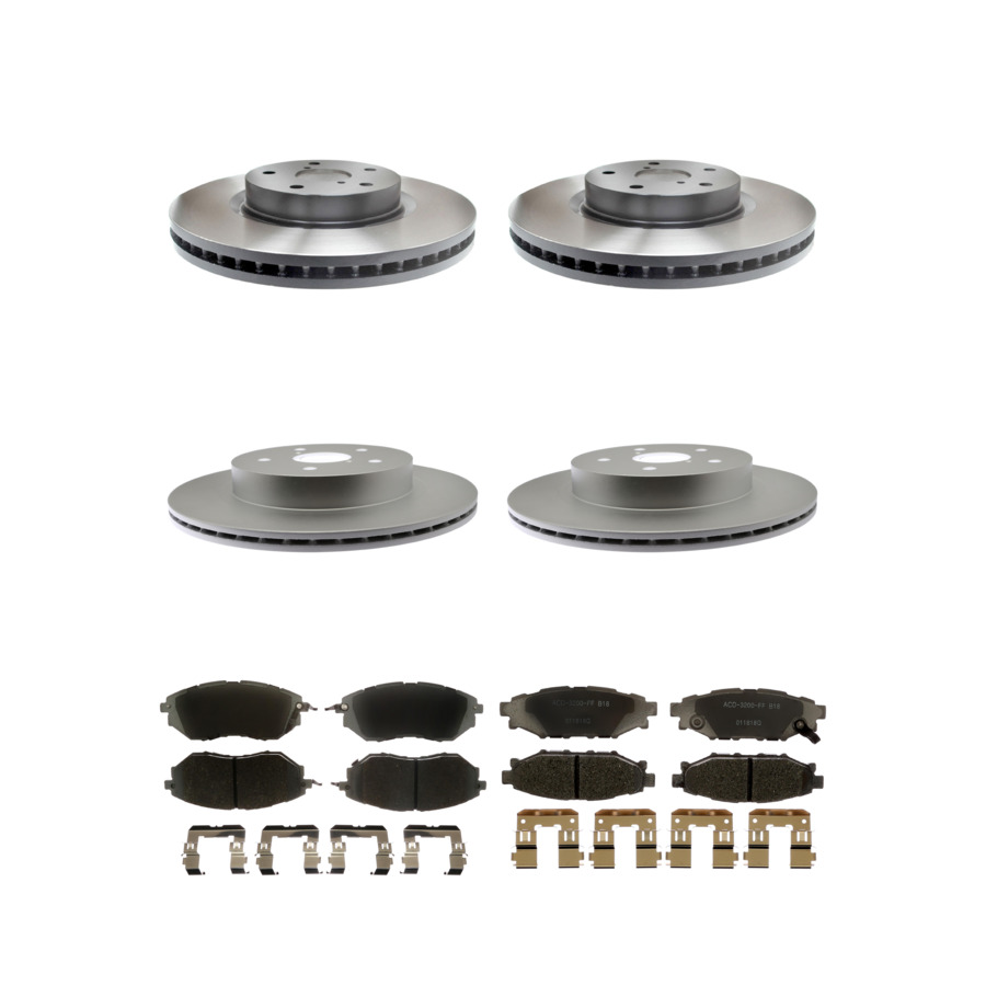 ACDelco Disc Brake Pads and Rotors Kit Front Rear For 2016-2021 Subaru WRX