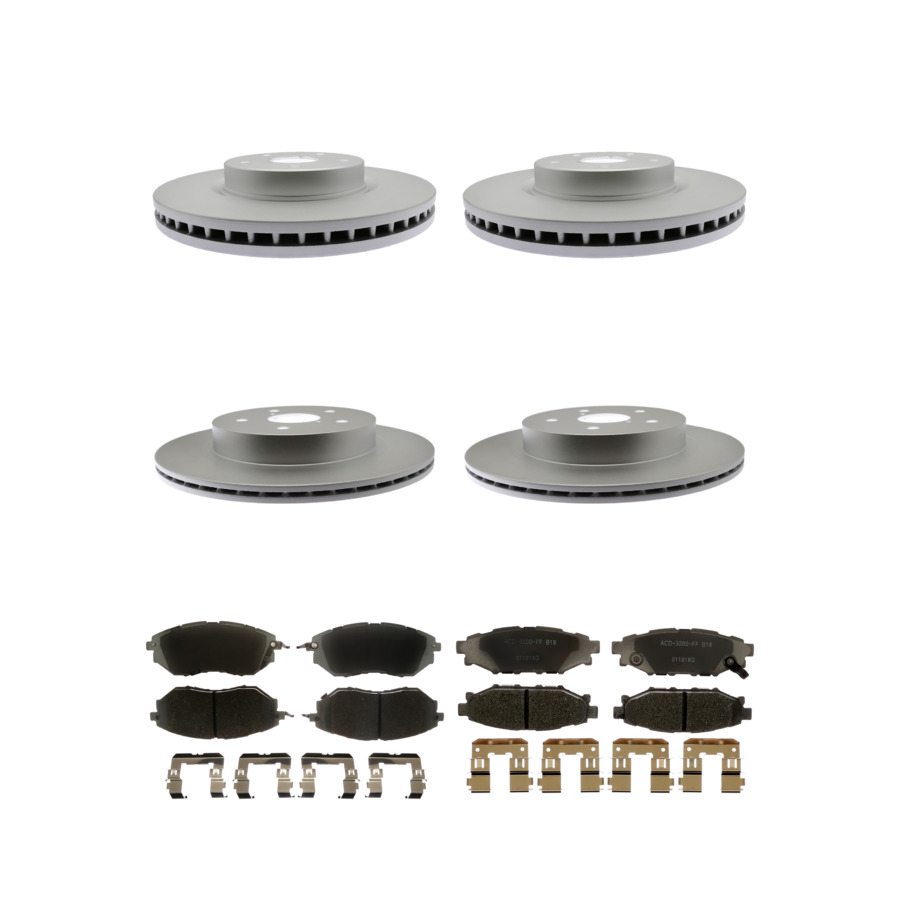ACDelco Disc Brake Pads and Rotors Kit Front Rear For 2016-2021 Subaru WRX