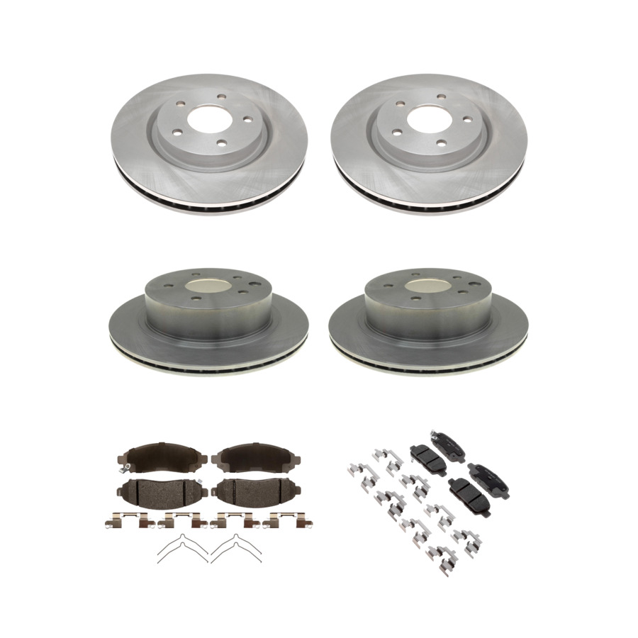 ACDelco Disc Brake Pads and Rotors Kit Front Rear For 2014-2015 Nissan LEAF Leaf
