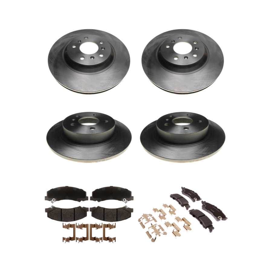 ACDelco Disc Brake Pads and Rotors Kit Front Rear For 2006-2011 Cadillac DTS