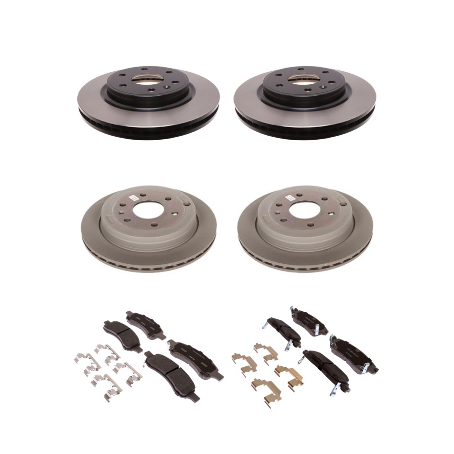 ACDelco Disc Brake Pads and Rotors Kit Front Rear For 07-17 Chevrolet Traverse