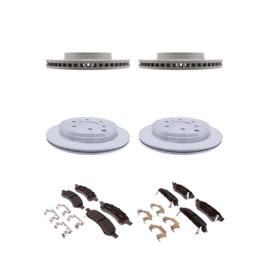 ACDelco Disc Brake Pads and Rotors Kit Front Rear For 07-17 Chevrolet Traverse