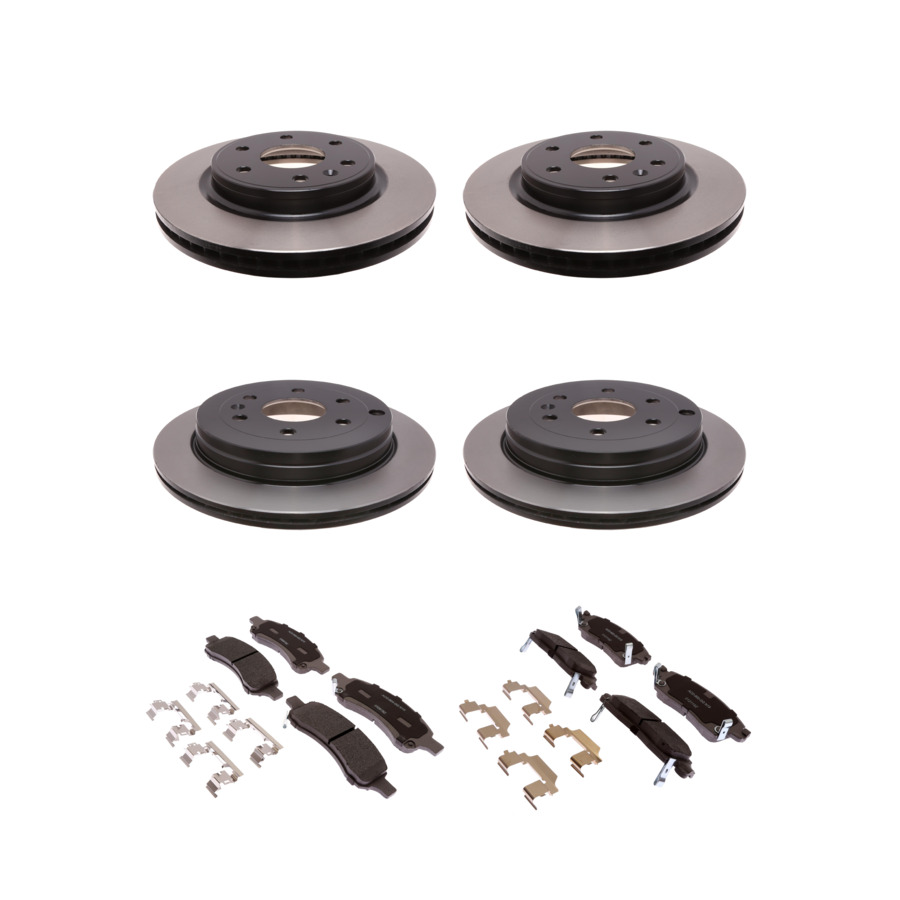 ACDelco Disc Brake Pads and Rotors Kit Front Rear For 07-17 Chevrolet Traverse