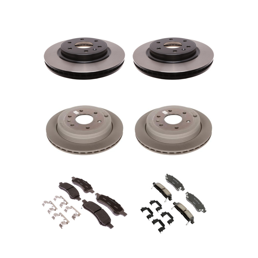 ACDelco Disc Brake Pads and Rotors Kit Front Rear For 07-17 Chevrolet Traverse