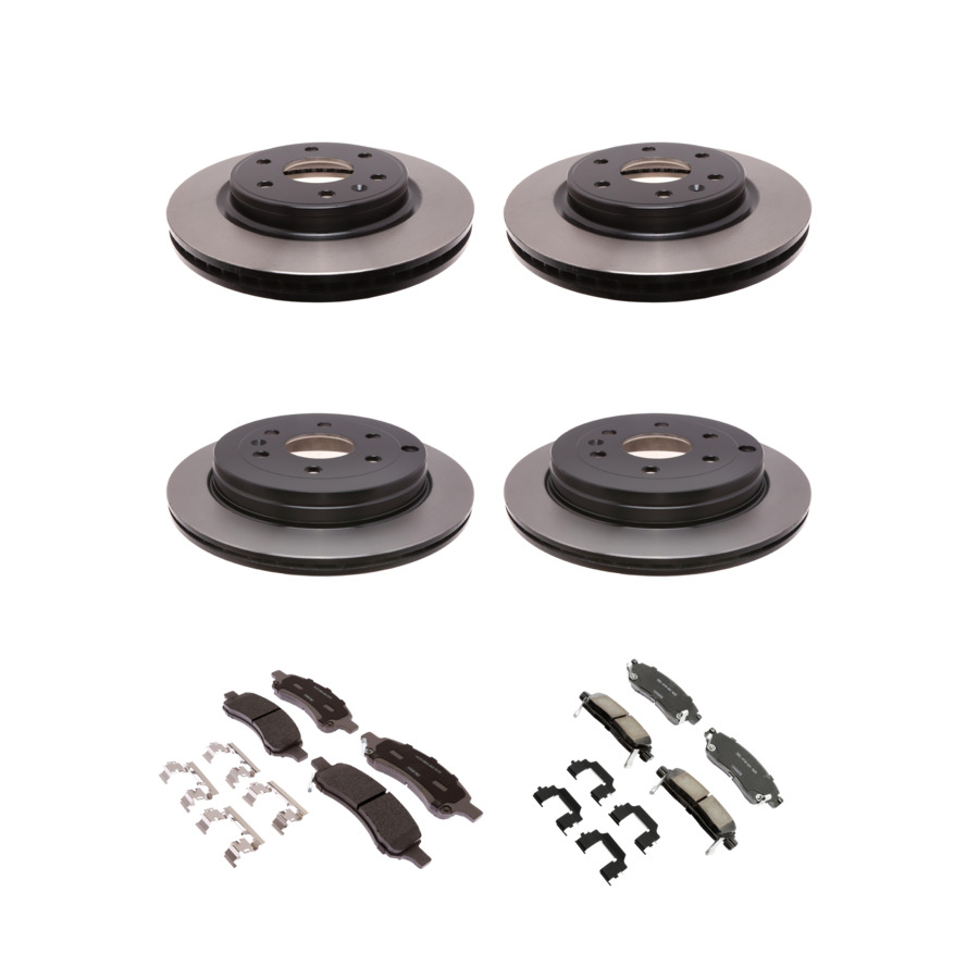 ACDelco Disc Brake Pads and Rotors Kit Front Rear For 07-17 Chevrolet Traverse