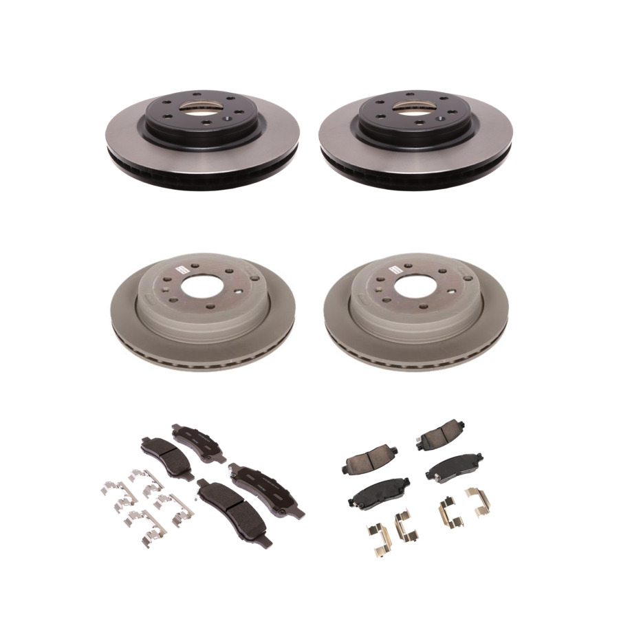 ACDelco Disc Brake Pads and Rotors Kit Front Rear For 07-17 Chevrolet Traverse