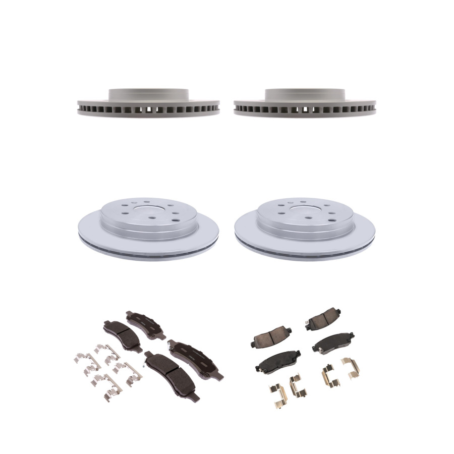 ACDelco Disc Brake Pads and Rotors Kit Front Rear For 07-17 Chevrolet Traverse