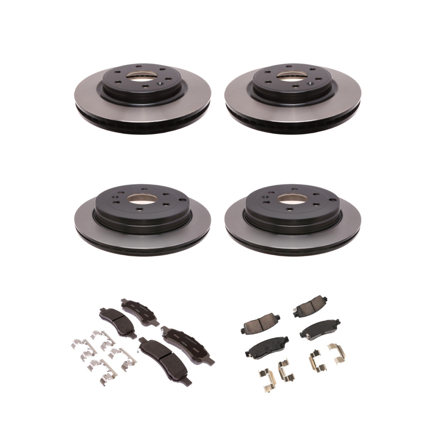 ACDelco Disc Brake Pads and Rotors Kit Front Rear For 07-17 Chevrolet Traverse