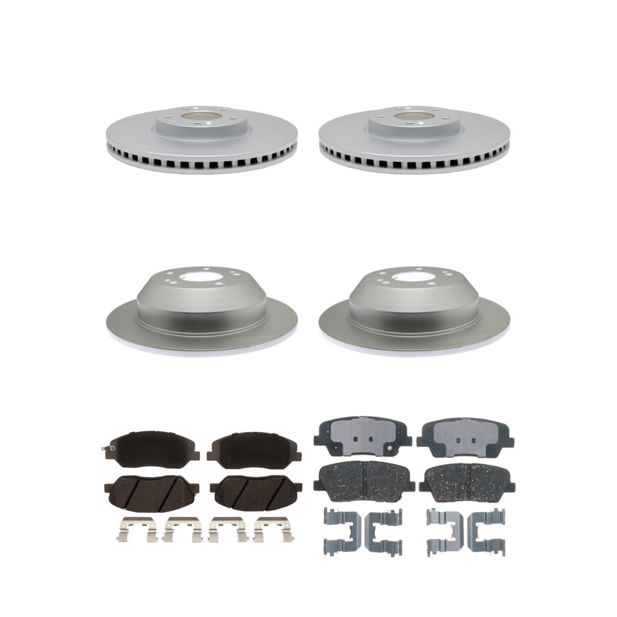 ACDelco Disc Brake Pads and Rotors Kit Front Rear For 2013 Hyundai Santa Fe XL