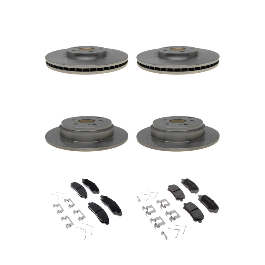ACDelco Disc Brake Pads and Rotors Kit Front Rear For 07-15 Honda Pilot Acura