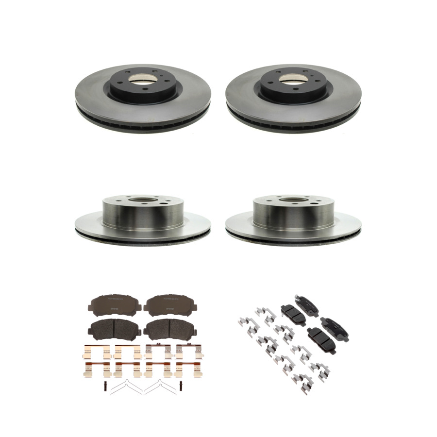 ACDelco Disc Brake Pads and Rotors Kit Front Rear For 2009-2020 Nissan Maxima