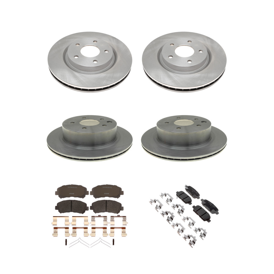 ACDelco Disc Brake Pads and Rotors Kit Front Rear For 2014 Nissan X-Trail