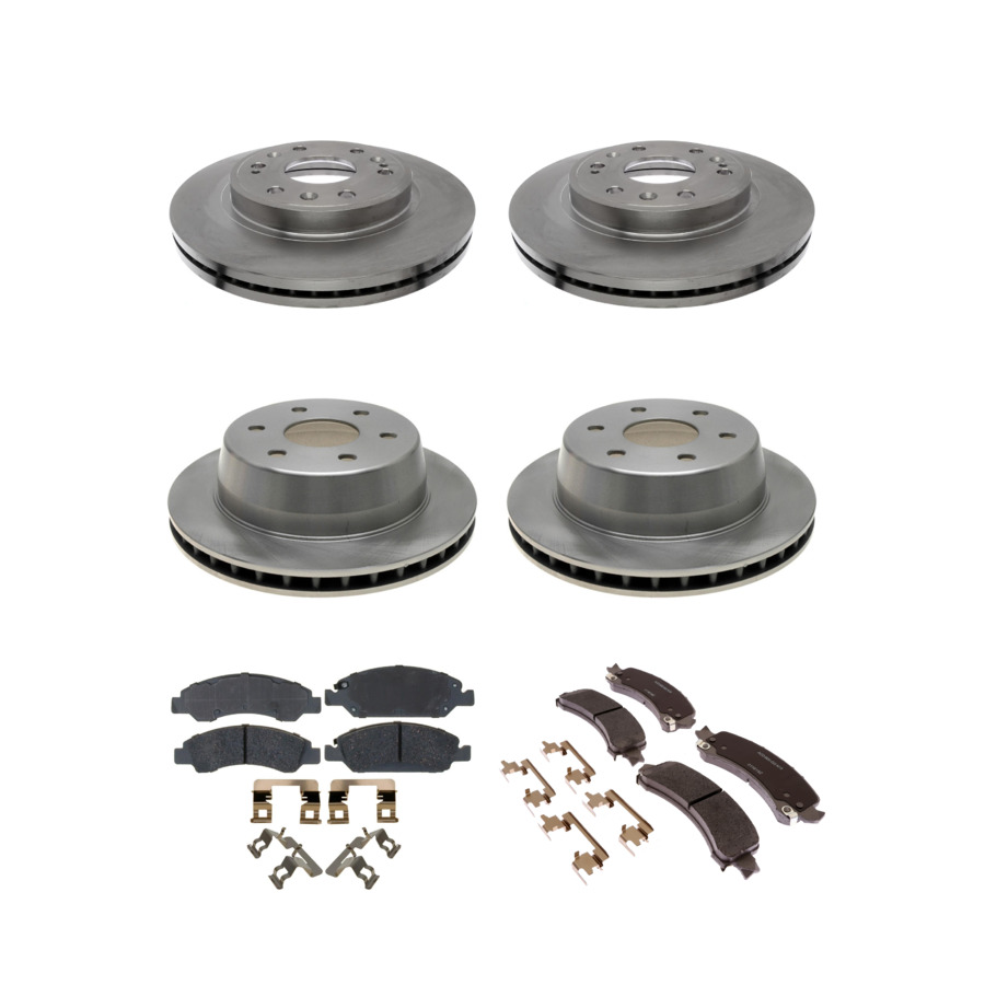 ACDelco Disc Brake Pads and Rotors Kit Front Rear For 2014 Chevrolet Express