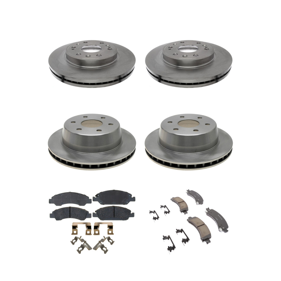 ACDelco Disc Brake Pads and Rotors Kit Front Rear For 2014 Chevrolet Express