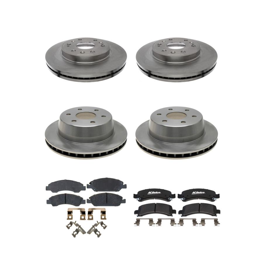 ACDelco Disc Brake Pads and Rotors Kit Front Rear For 2014 Chevrolet Express