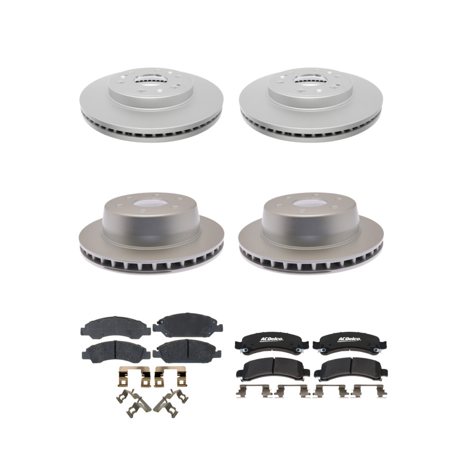 ACDelco Disc Brake Pads and Rotors Kit Front Rear For 2014 Chevrolet Express