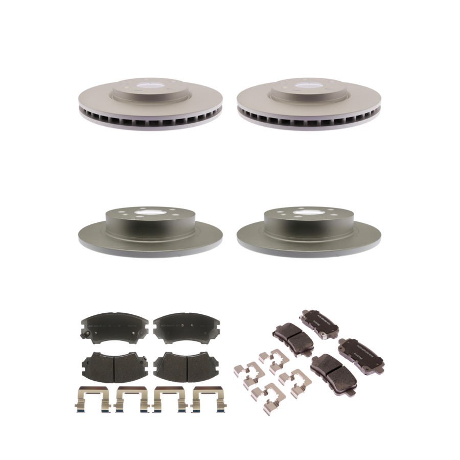 ACDelco Disc Brake Pads and Rotors Kit Front Rear For 2016 Buick LaCrosse