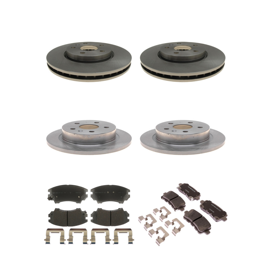 ACDelco Disc Brake Pads and Rotors Kit Front Rear For 2016 Buick LaCrosse