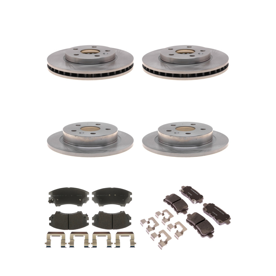 ACDelco Disc Brake Pads and Rotors Kit Front Rear For 2016 Buick LaCrosse