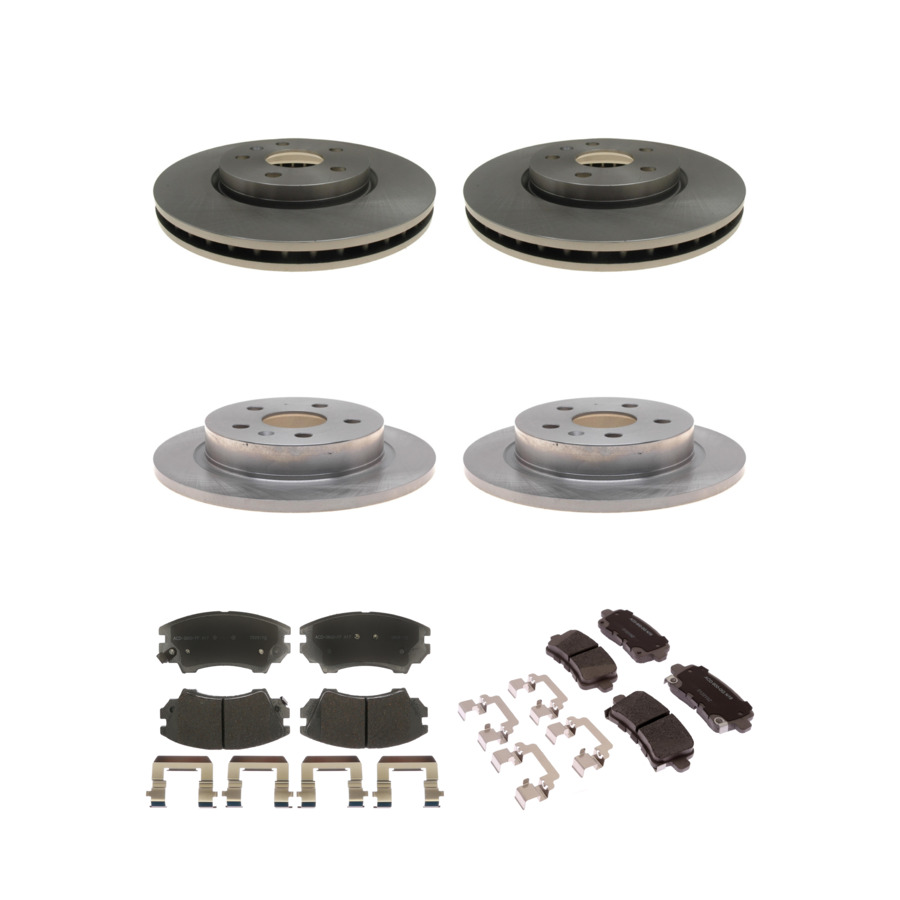 ACDelco Disc Brake Pads and Rotors Kit Front Rear For 11-16 Saab 9-5 Buick