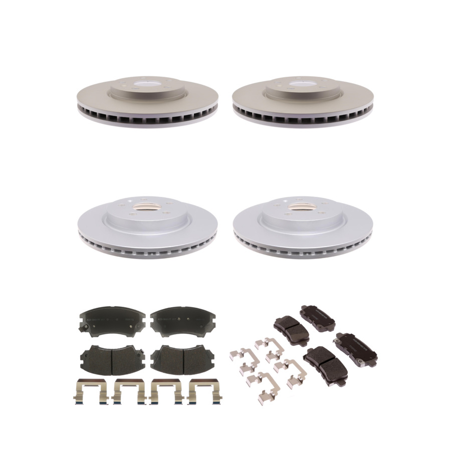 ACDelco Disc Brake Pads and Rotors Kit Front Rear For 11-16 Saab 9-5 Buick