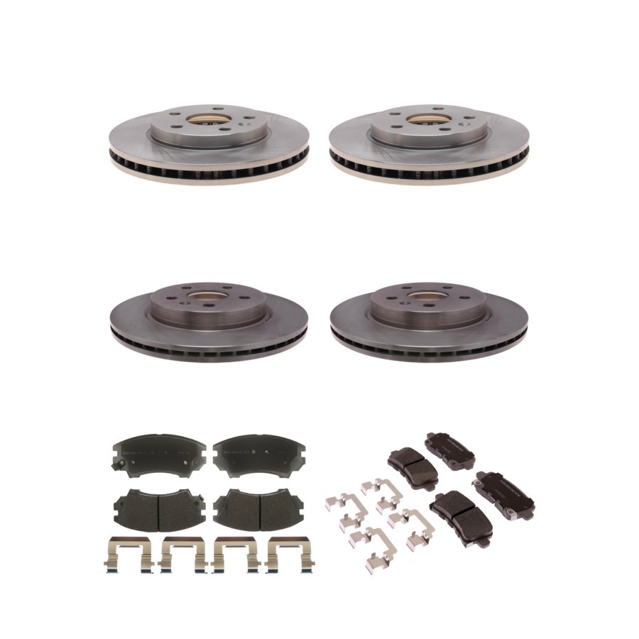ACDelco Disc Brake Pads and Rotors Kit Front Rear For 11-16 Saab 9-5 Buick