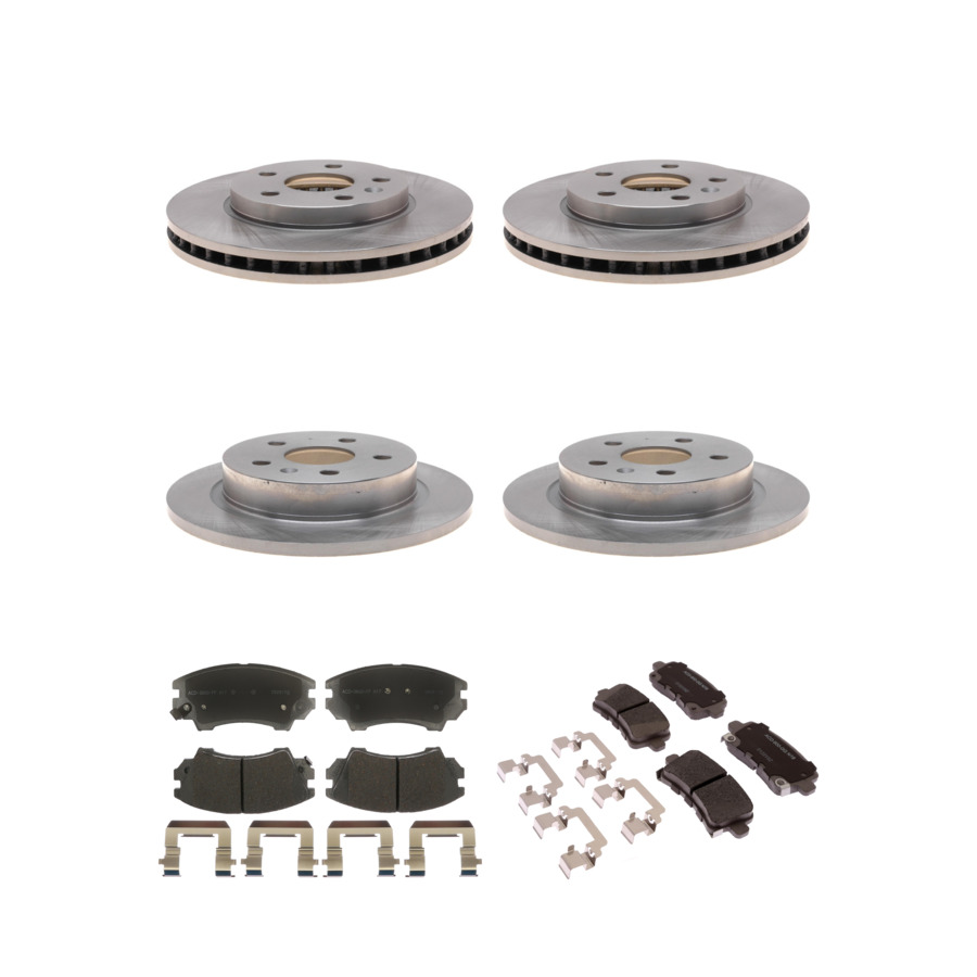 ACDelco Disc Brake Pads and Rotors Kit Front Rear For 11-16 Saab 9-5 Buick