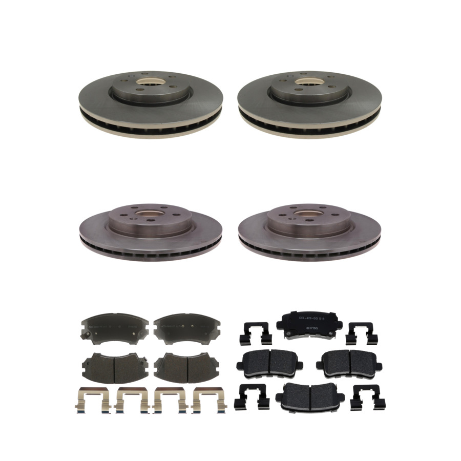 ACDelco Disc Brake Pads and Rotors Kit Front Rear For 2016 Buick LaCrosse