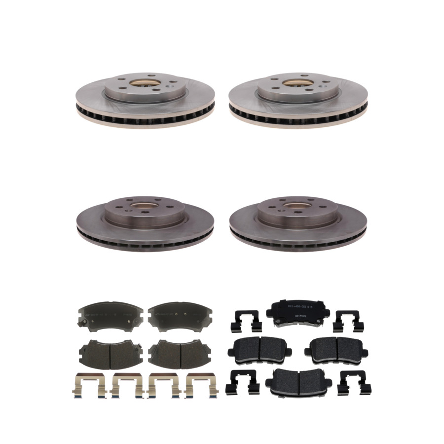 ACDelco Disc Brake Pads and Rotors Kit Front Rear For 2016 Buick LaCrosse
