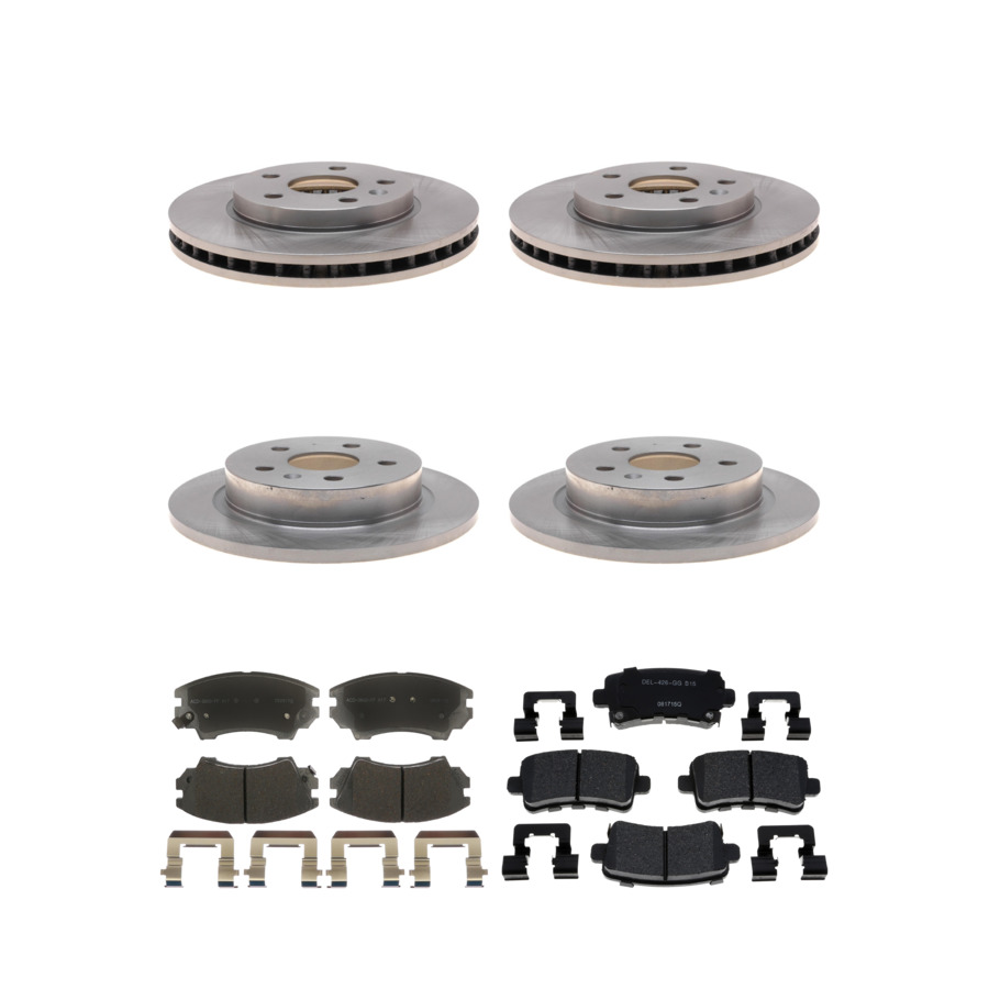 ACDelco Disc Brake Pads and Rotors Kit Front Rear For 2016 Buick LaCrosse