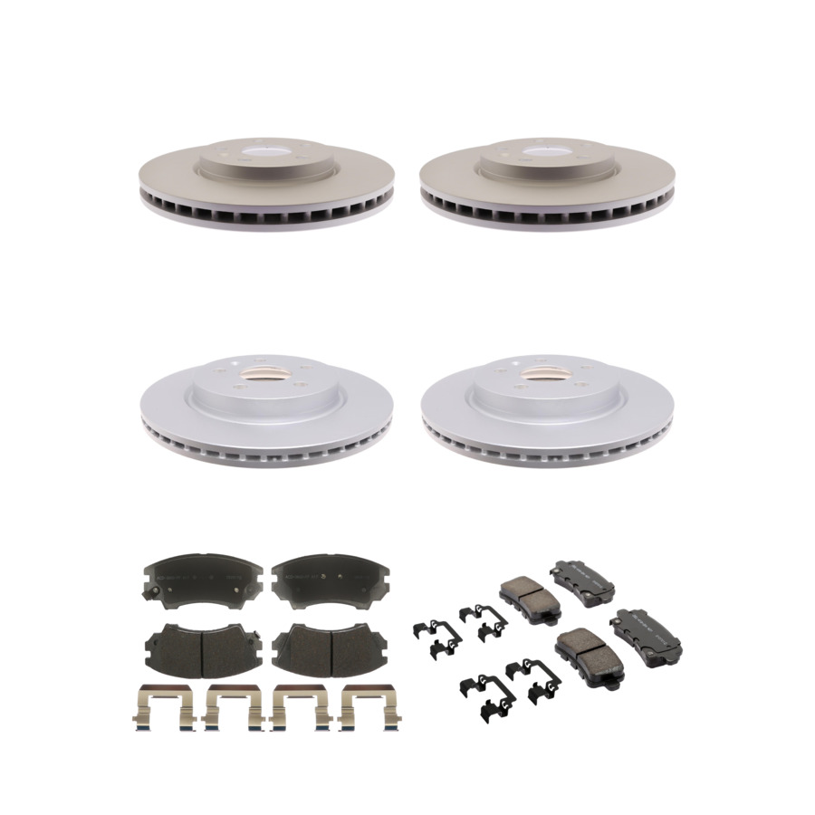 ACDelco Disc Brake Pads and Rotors Kit Front Rear For 11-16 Saab 9-5 Buick