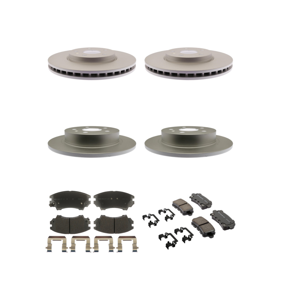 ACDelco Disc Brake Pads and Rotors Kit Front Rear For 11-16 Saab 9-5 Buick