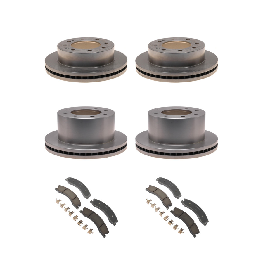 ACDelco Disc Brake Pads and Rotors Kit Front Rear For 11-15 Chevrolet Silverado