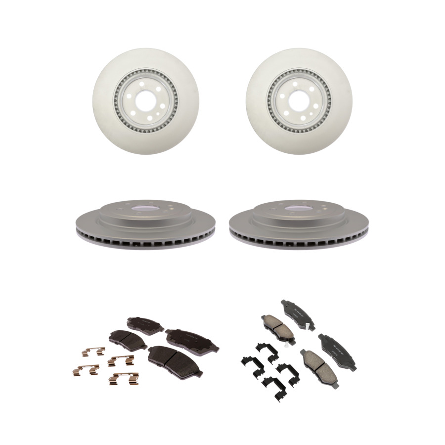 ACDelco Disc Brake Pads and Rotors Kit Front Rear For 10-16 Cadillac SRX Saab