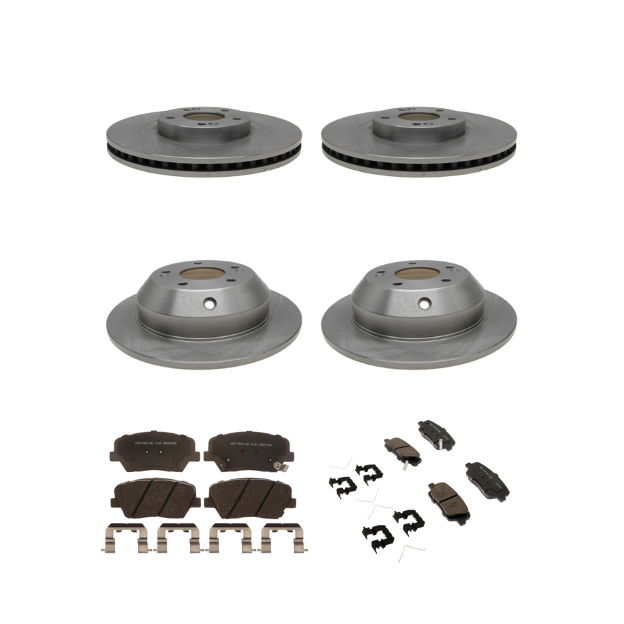 ACDelco Disc Brake Pads and Rotors Kit Front Rear For 2014-2015 Kia Sorento