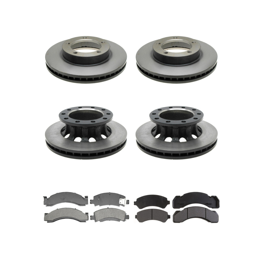 ACDelco Disc Brake Pads and Rotors Kit Front Rear For 94-05 Chevrolet P30