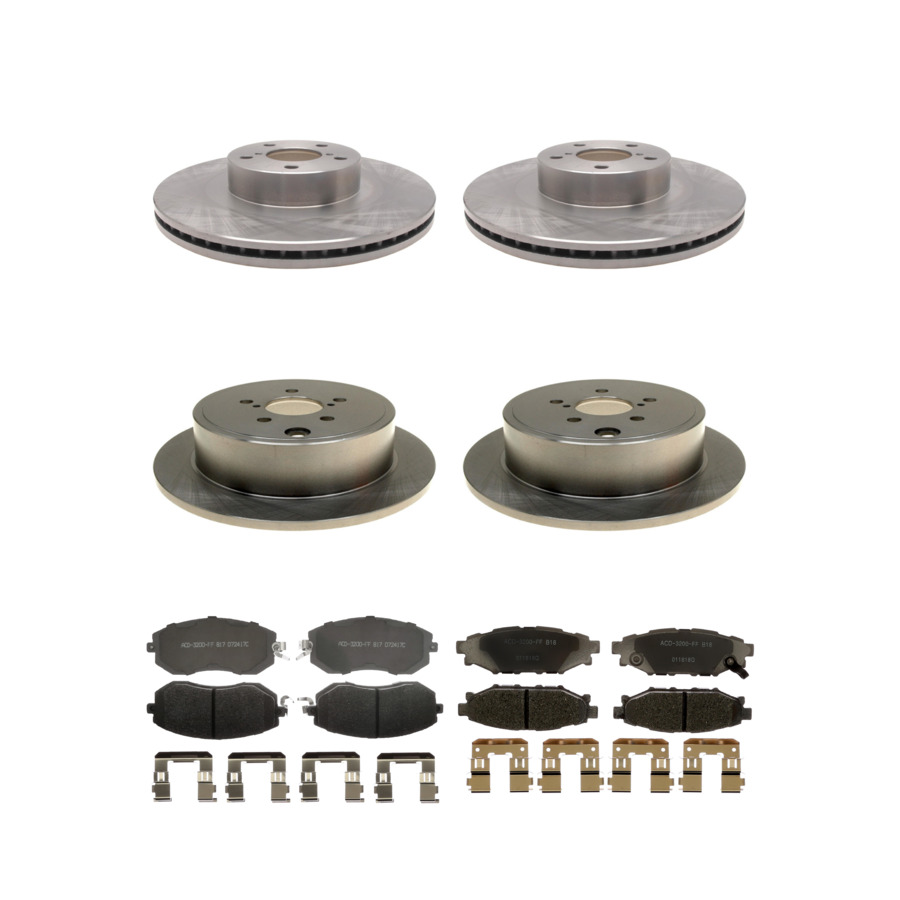 ACDelco Disc Brake Pads and Rotors Kit Front Rear For 10-16 Subaru Outback