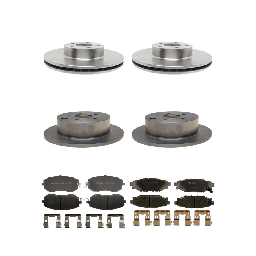 ACDelco Disc Brake Pads and Rotors Kit Front Rear For 2012-2016 Subaru Impreza