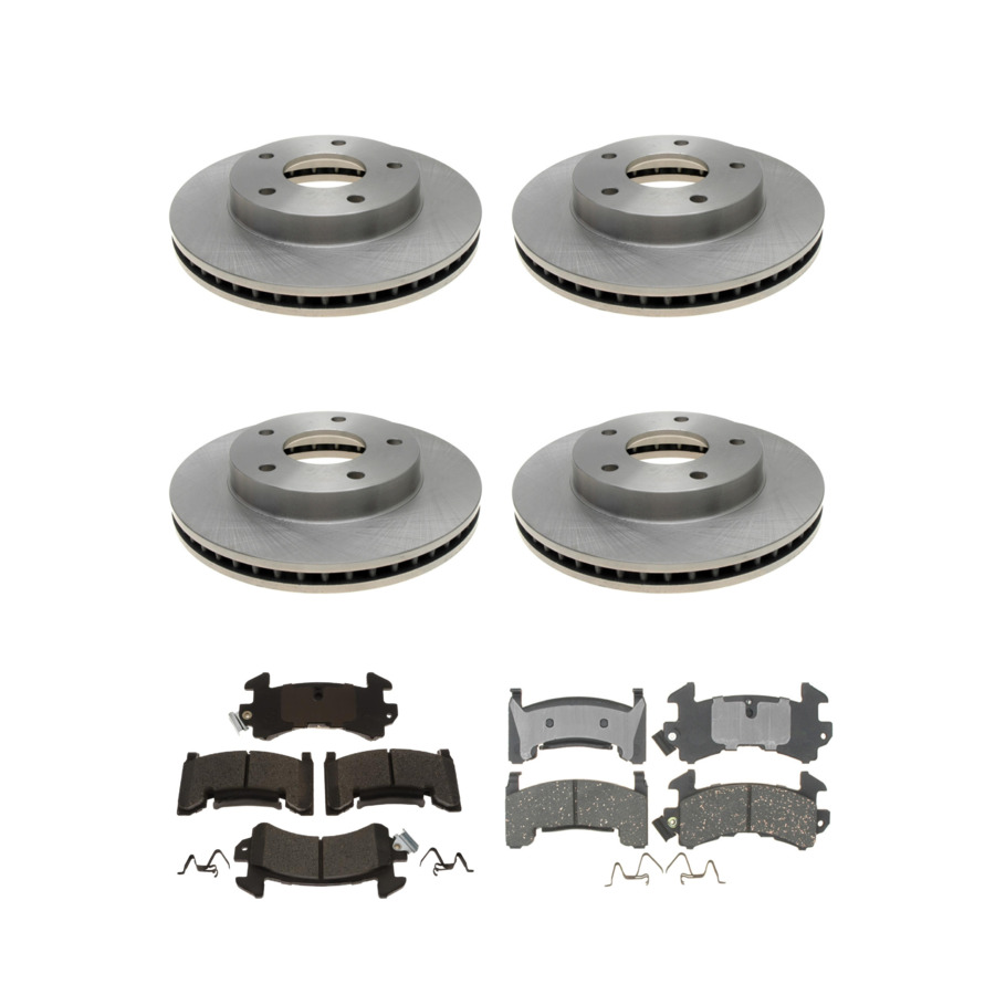 ACDelco Disc Brake Pads and Rotors Kit Front Rear For 79-97 Chevrolet Blazer