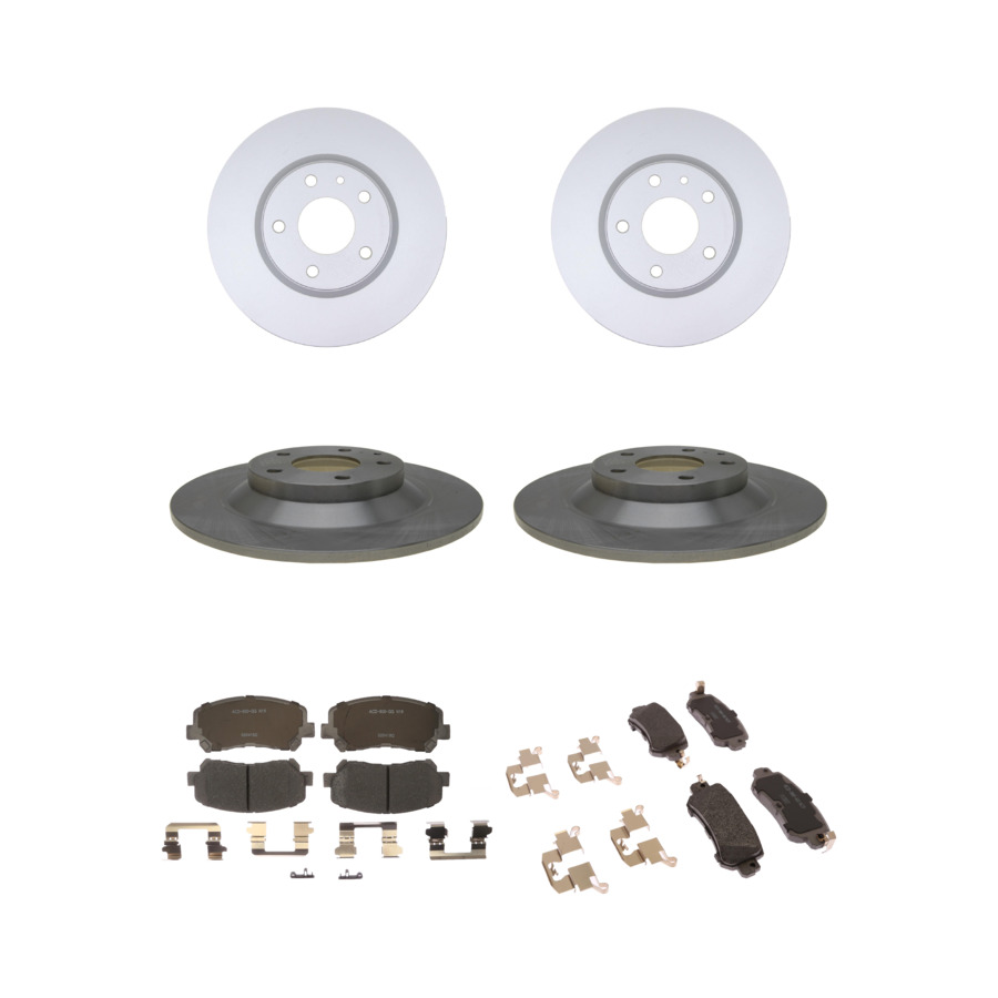 ACDelco Disc Brake Pads and Rotors Kit Front Rear For 2013-2015 Mazda CX-5